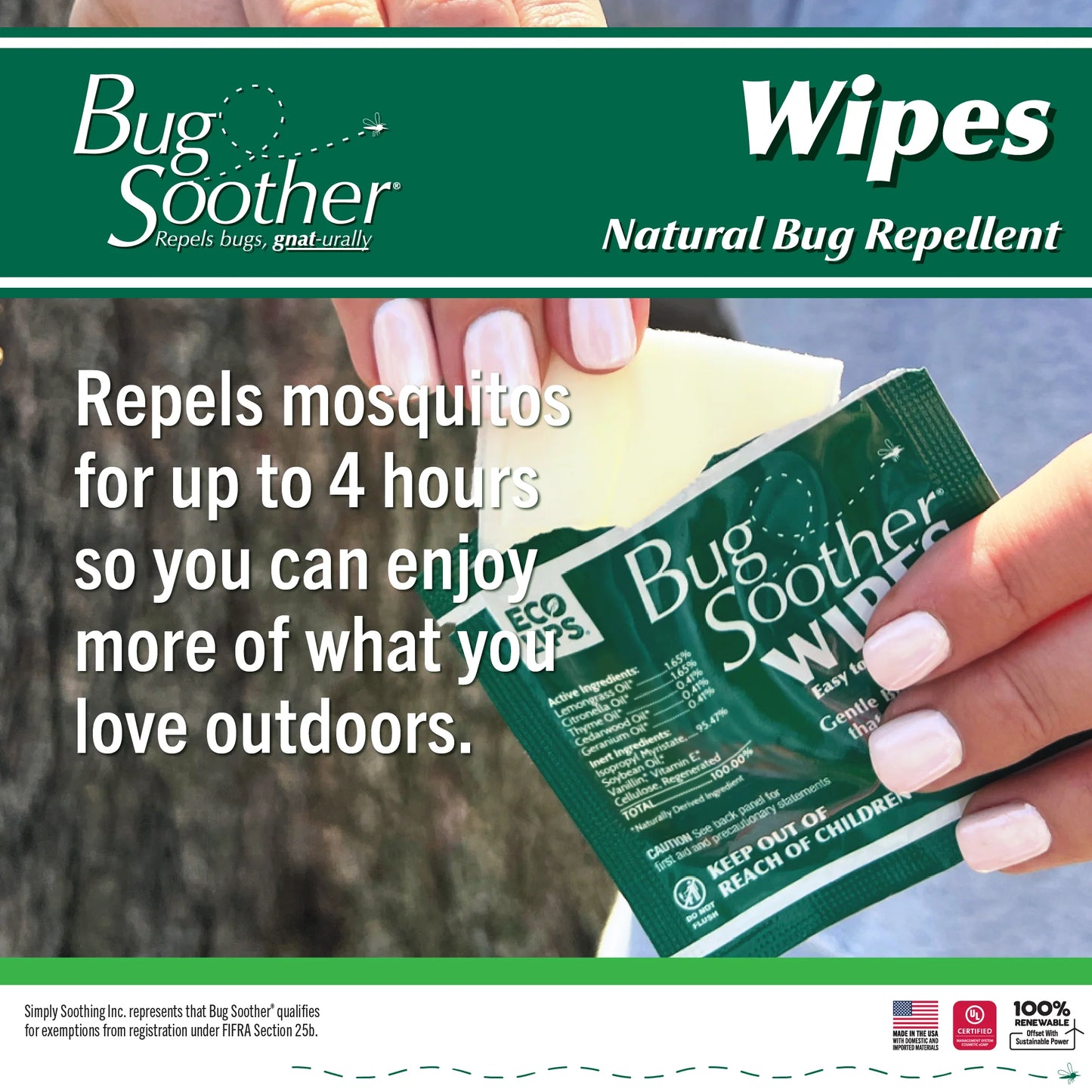 Bug Soother Single Wipe