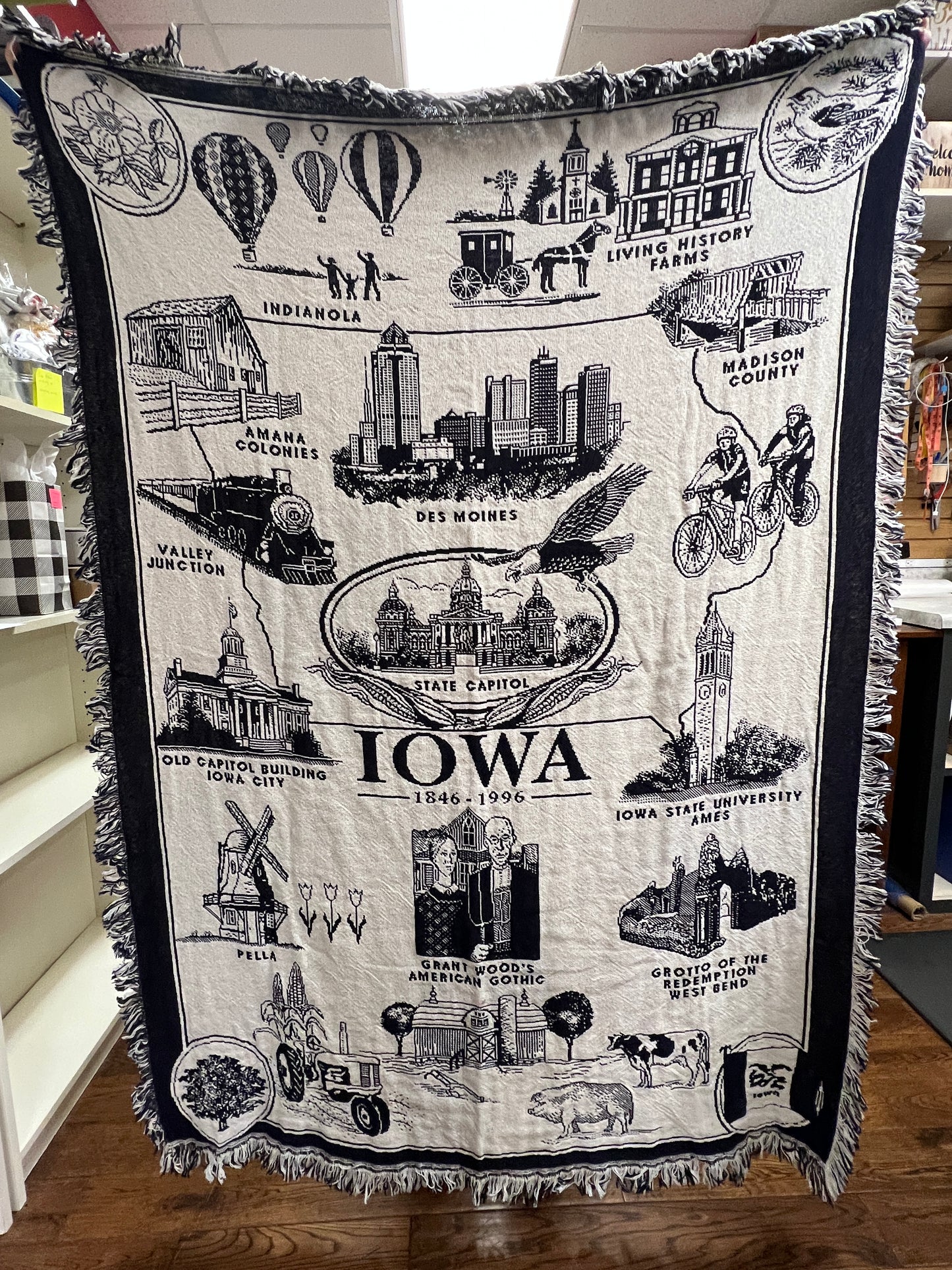 Manta de punto de Iowa
