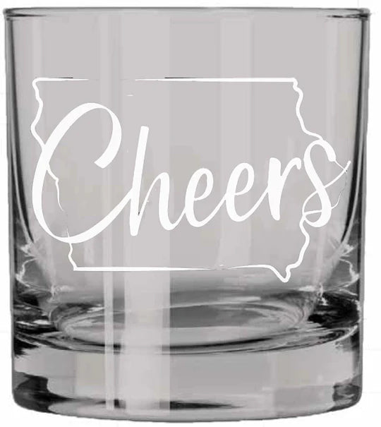 Cheers Whiskey Glass