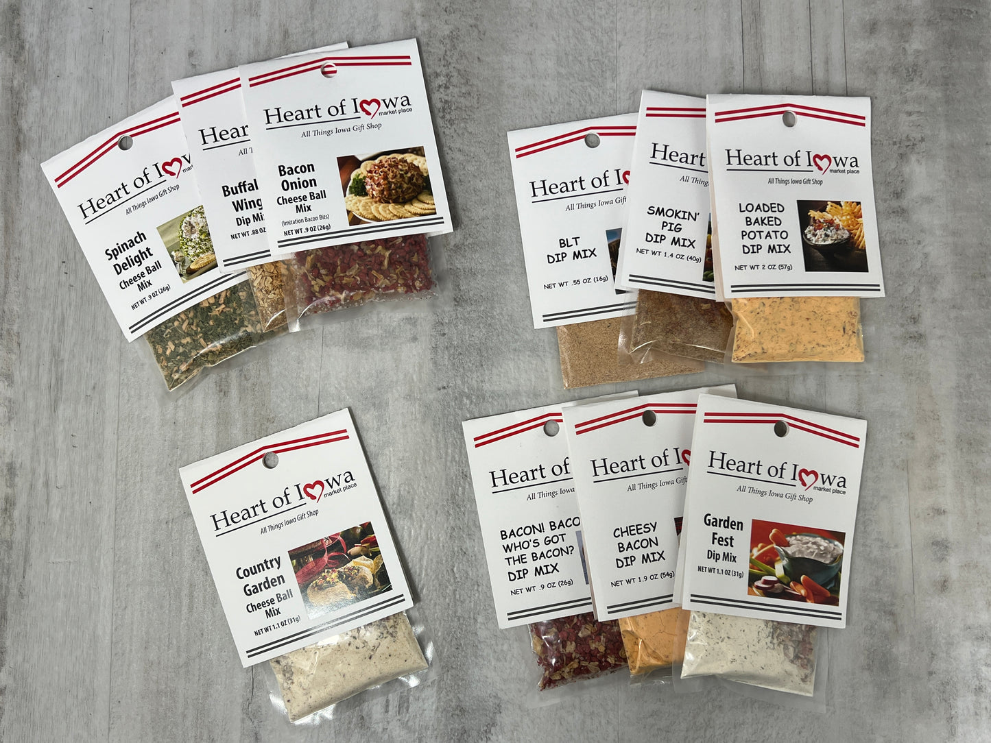 Mezclas para untar Heart of Iowa