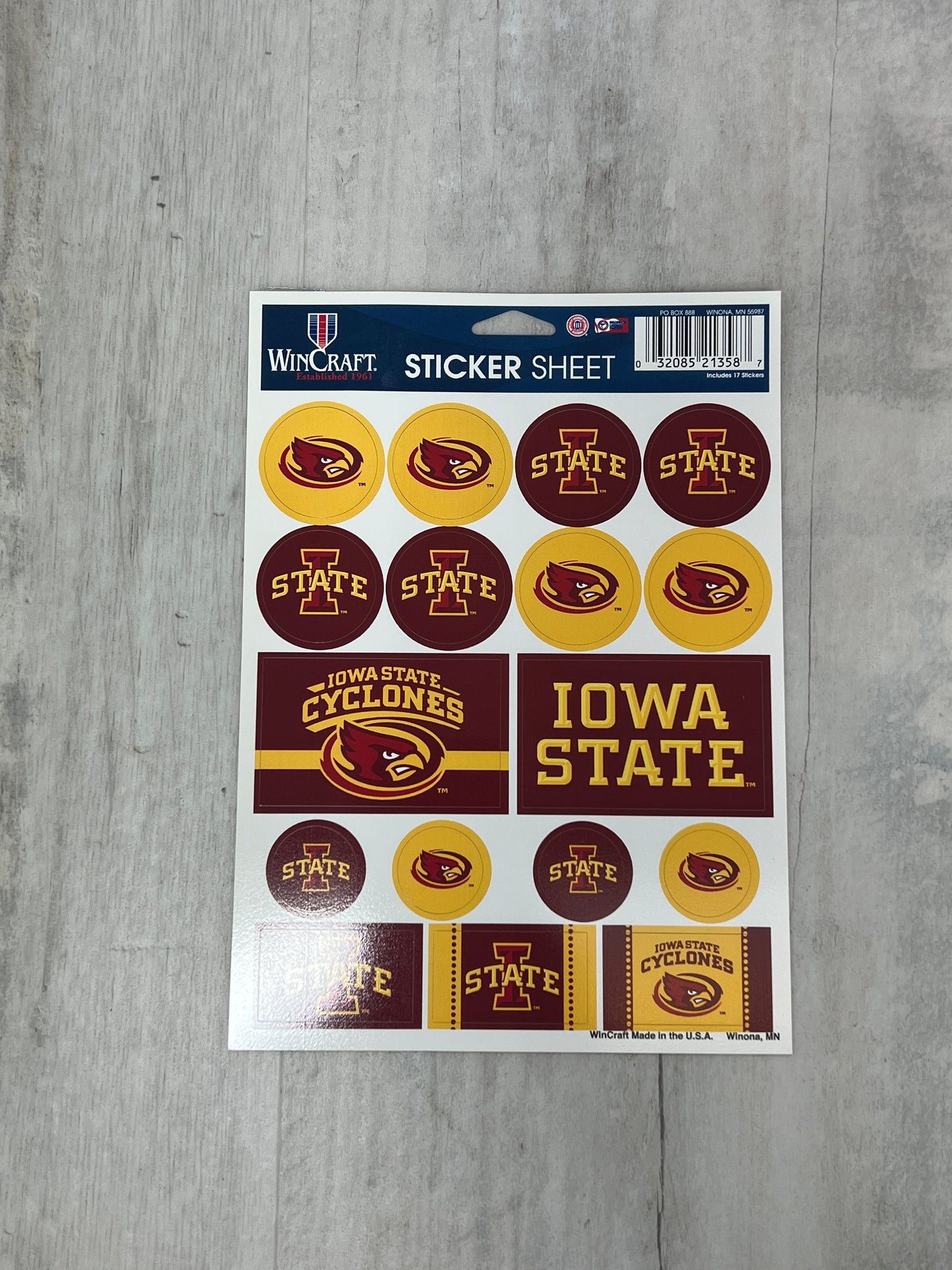 Collegiate Sticker Page