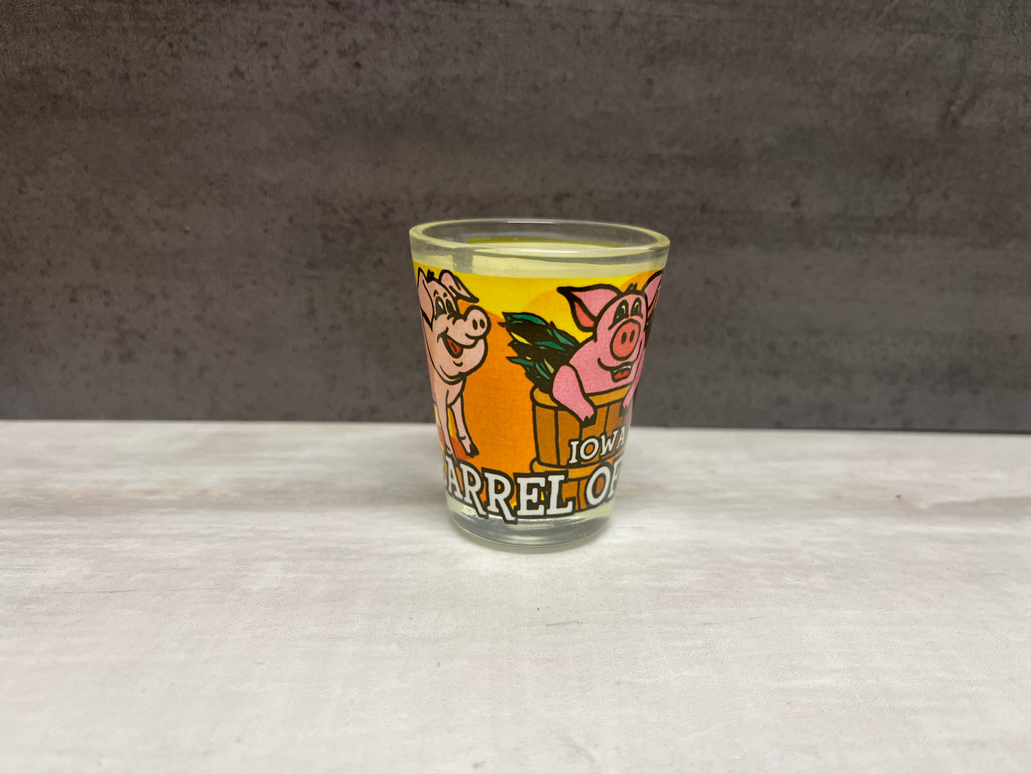 Barrel Of Bacon Shot Glass