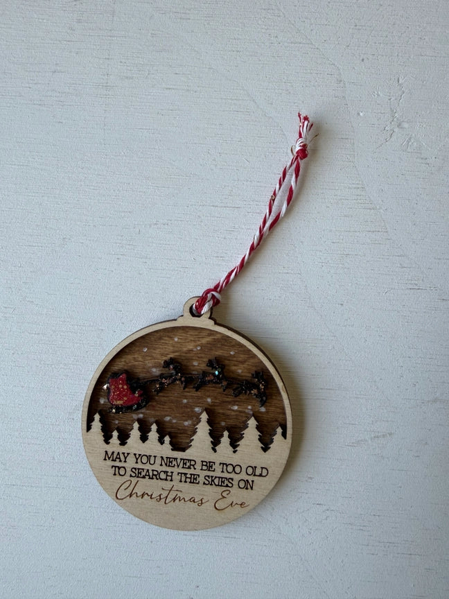 Night Sky on Christmas Eve Ornament