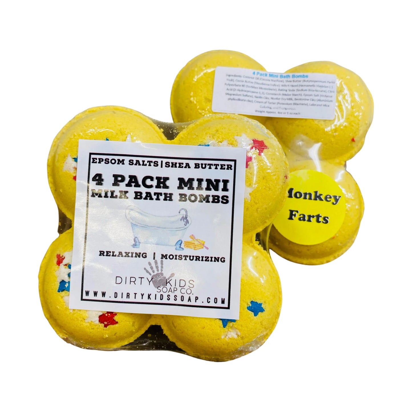 Minibombas de baño, paquete de 4