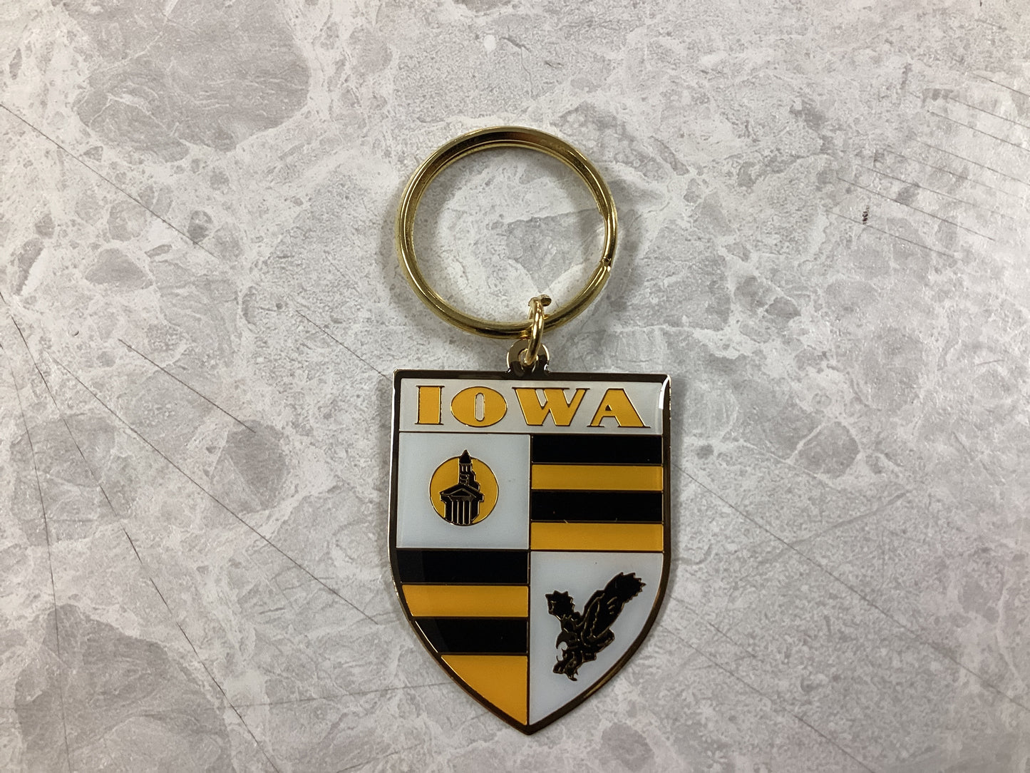 University of Iowa Shield Style Keychain