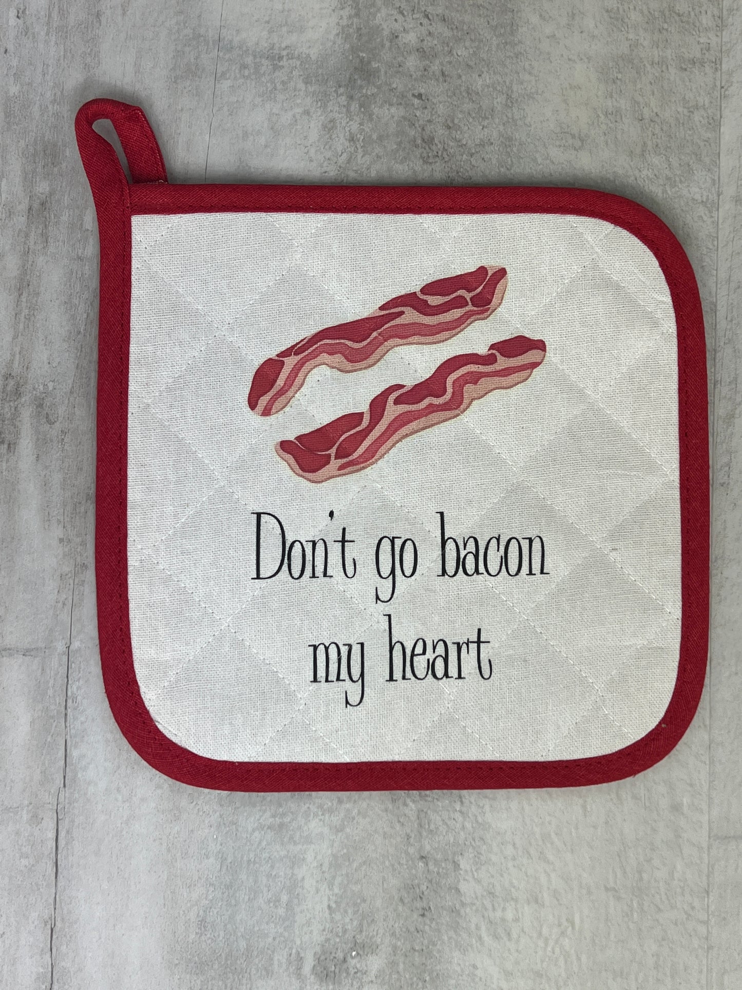 Bacon Theme Potholders