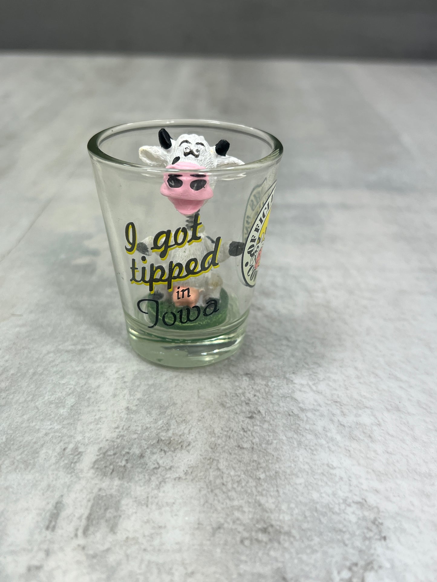 Cow Bobble Head Shot Glass