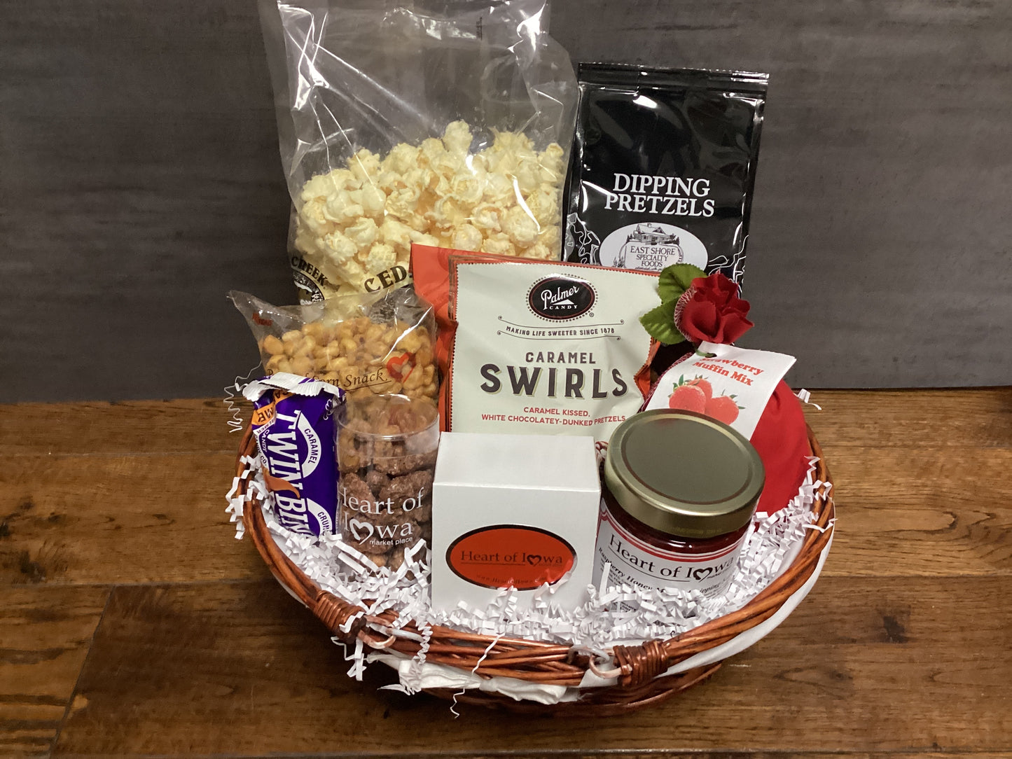 Cesta de regalo con sabor a Iowa