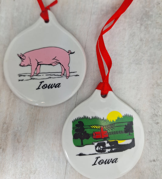 Pig/Farm Ceramic Ornament