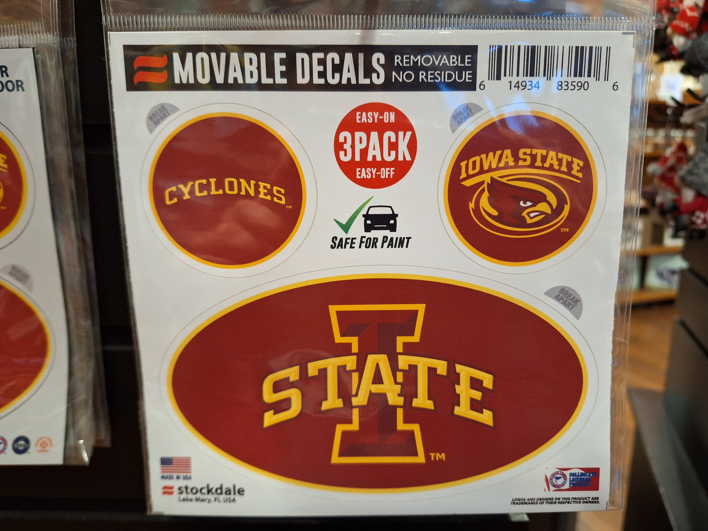ISU Movable Decals (3 pack)