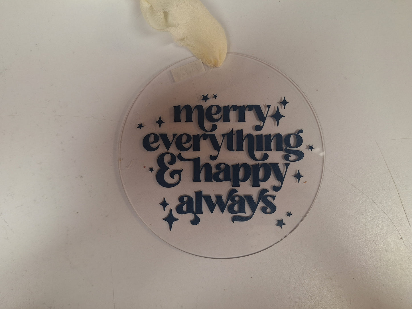 Acrylic Ornament - Everything Merry