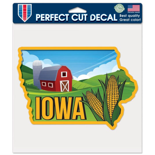 State of Iowa Decal 8x8