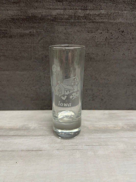 Iowa Barn 2oz Shot Glass