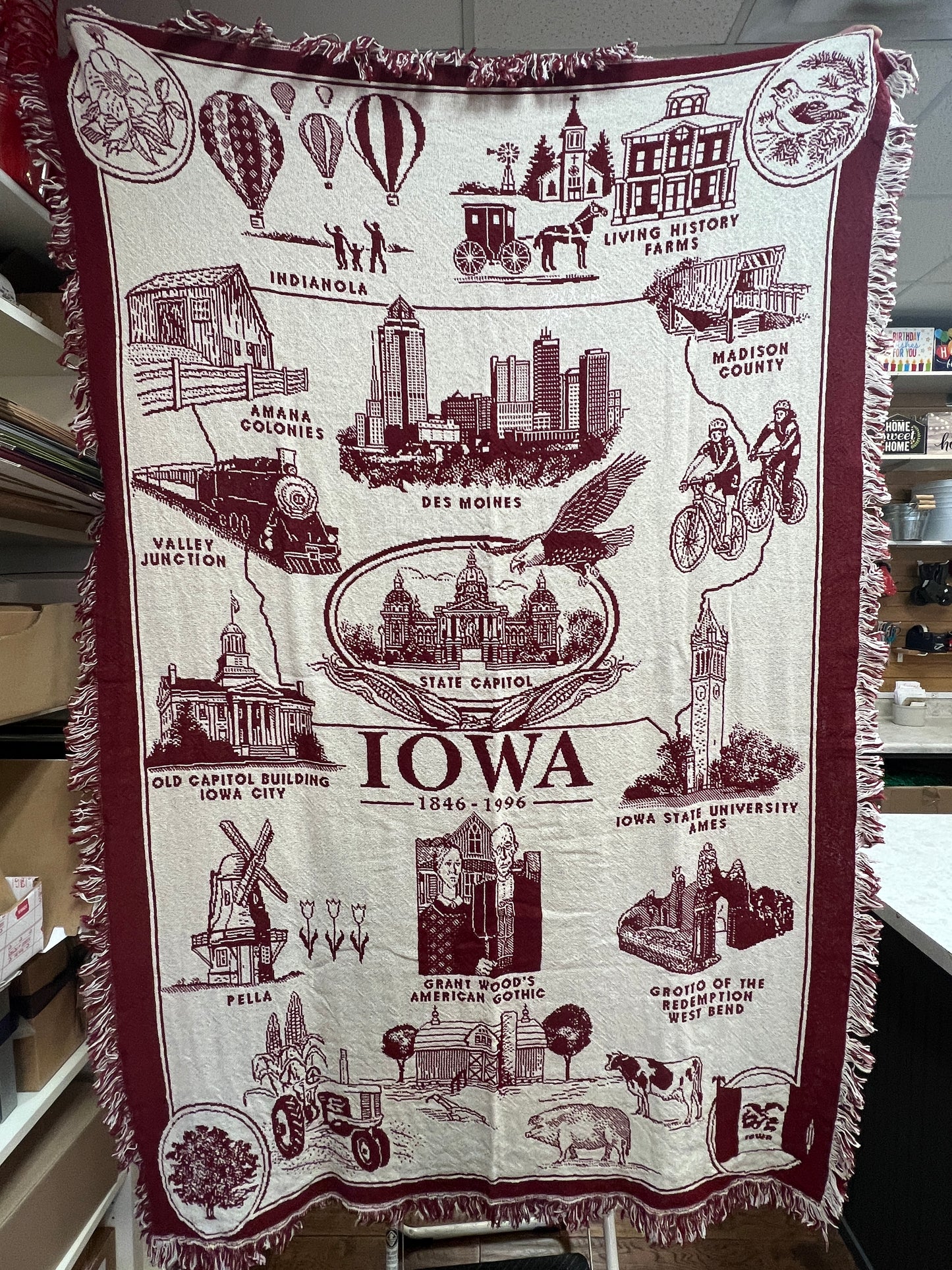 Iowa Knitted Blanket