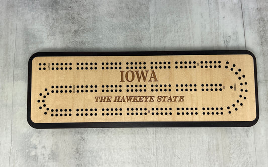 Hawkeye State Cribbage Board