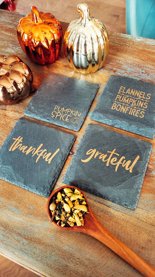 Fall Slate Coasters