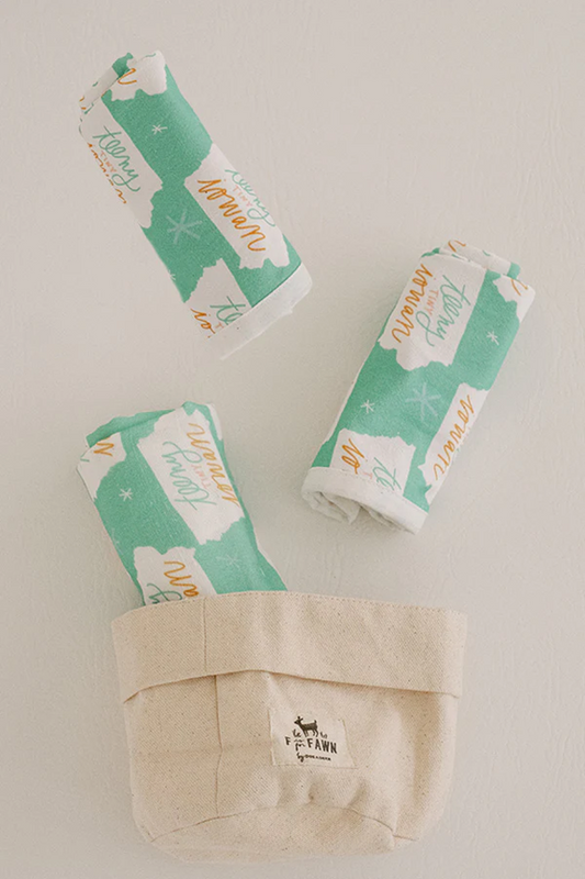 Doe A Deer Single Burp Cloth