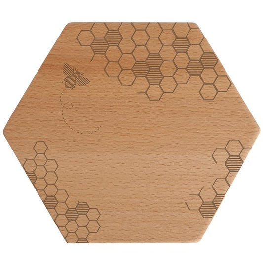 Wooden Honeycomb Cheese Board