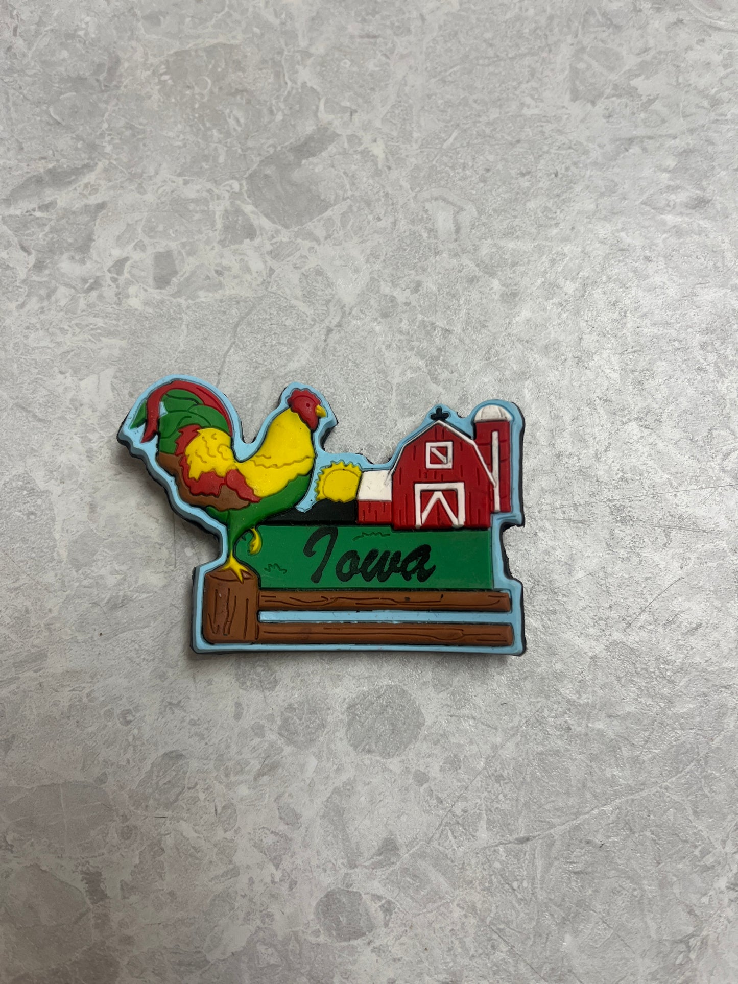 Iowa Rooster Magnet