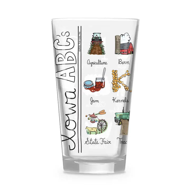 Iowa ABC Pint Glass
