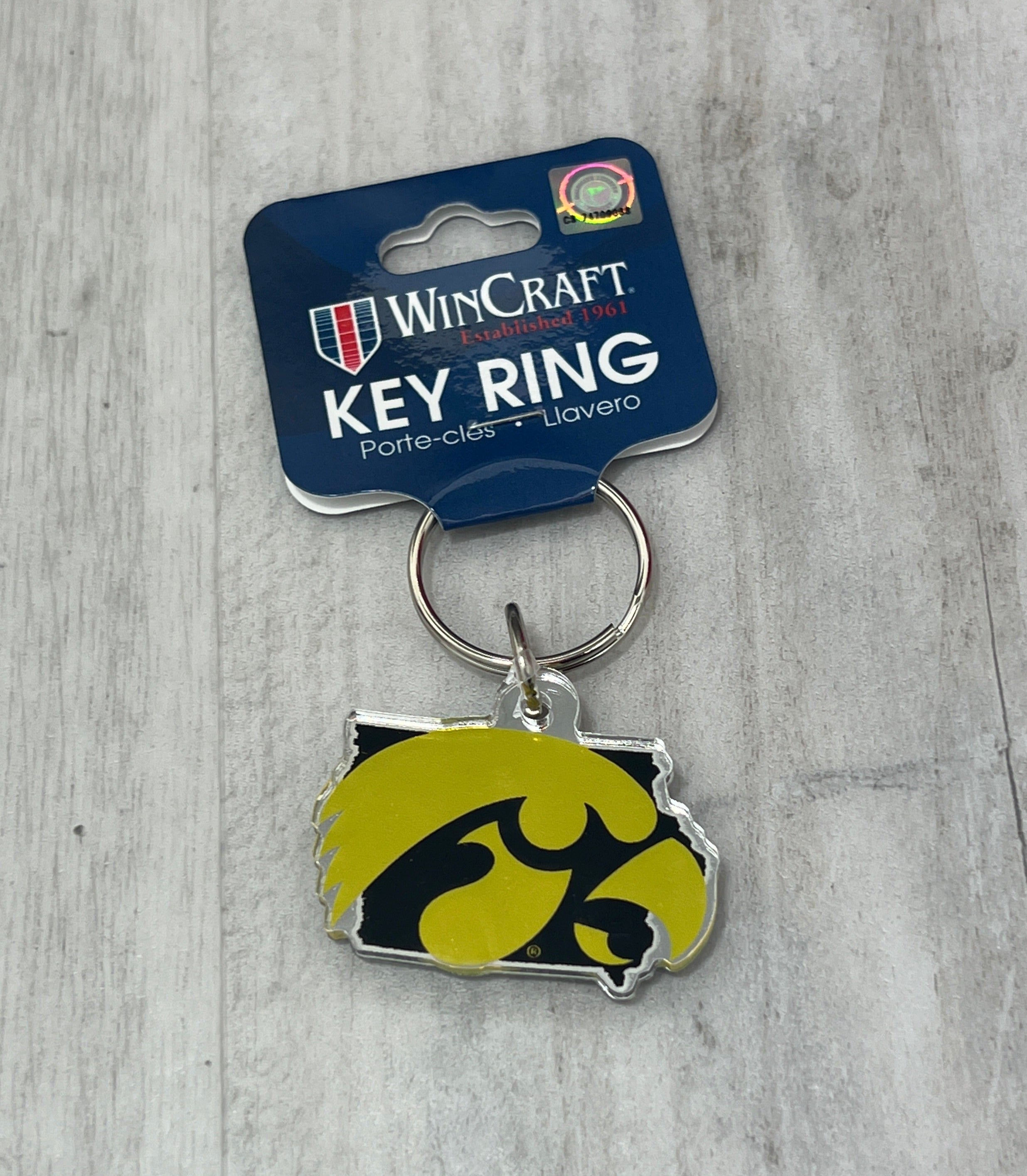 Iowa Keychain Collegiate Shaped Keyrings – Heart of Iowa Market Place