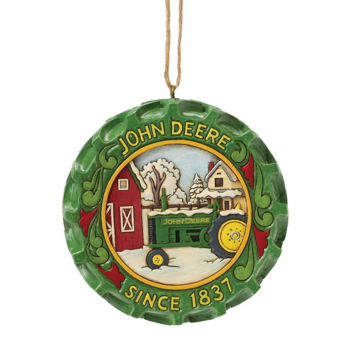 Jim Shore - John Deere Tractor Tire Ornament