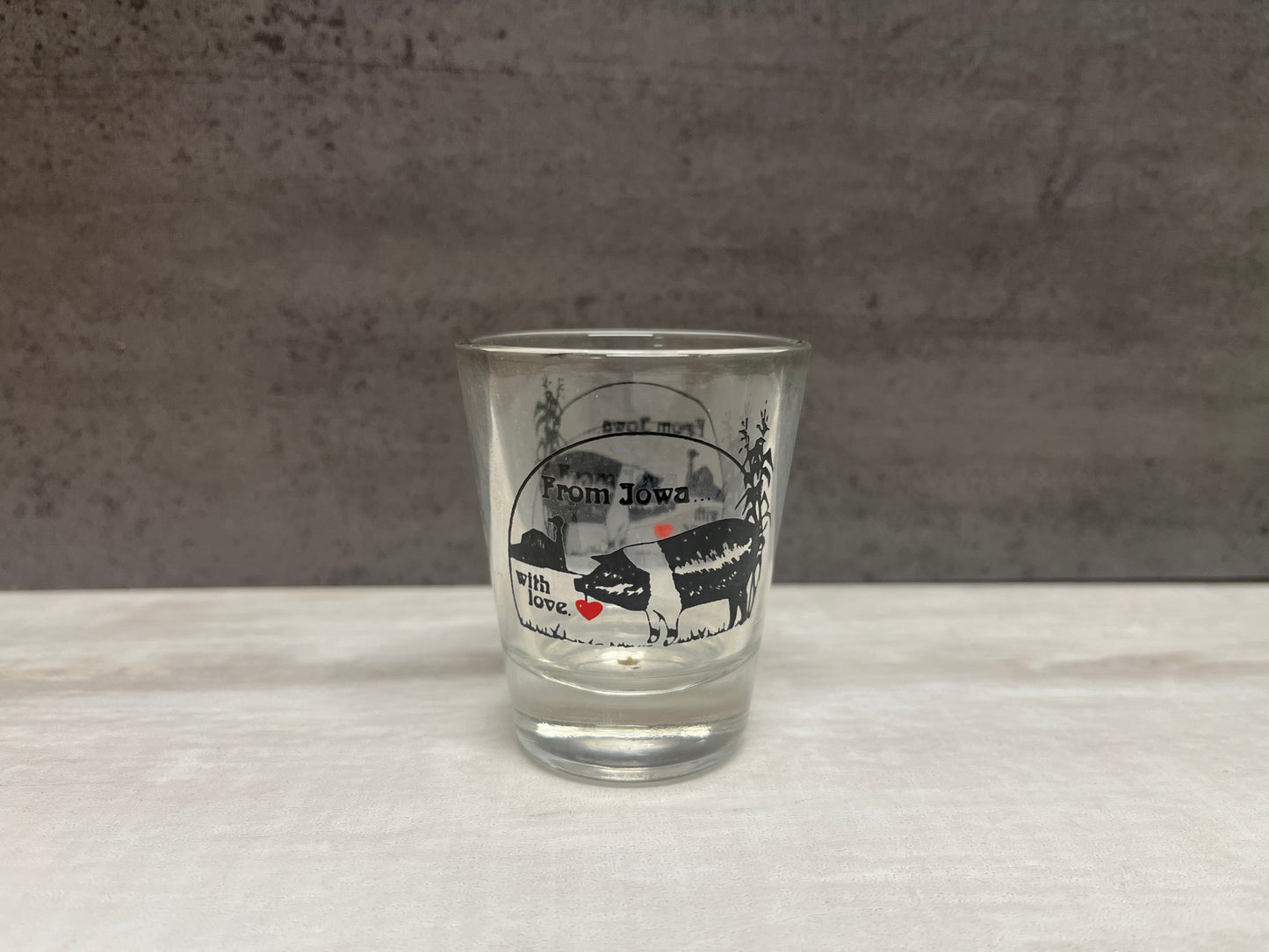 From Iowa with Love Shot Glass