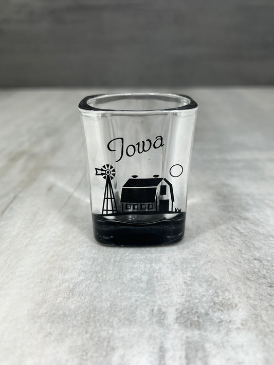 Square Windmill Shot Glass