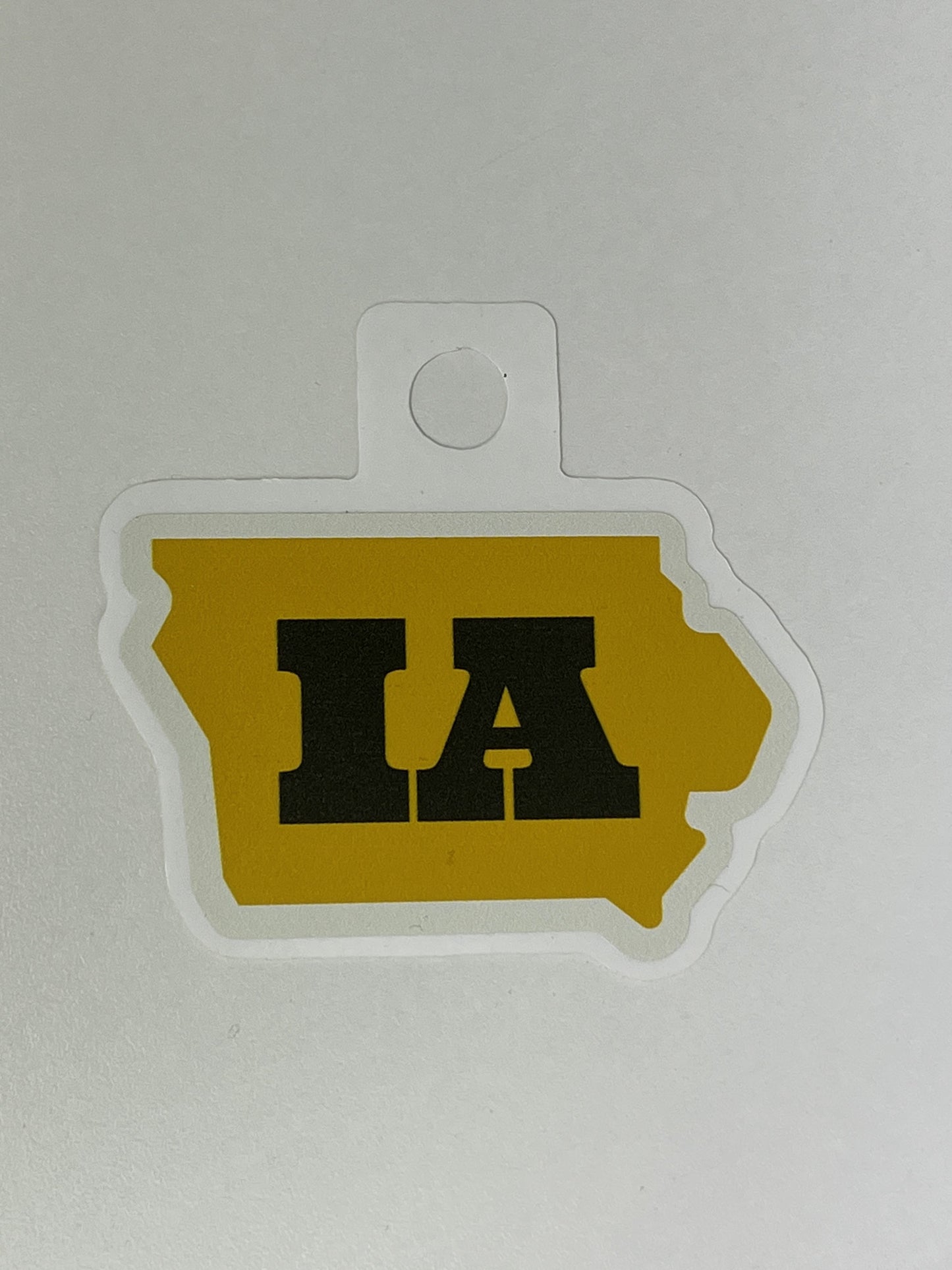 Iowa Outline Sticker (Black&Yellow)