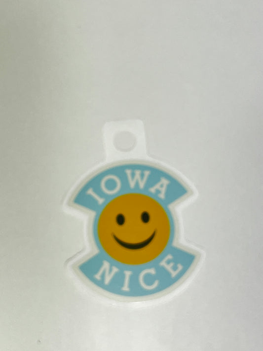 Pegatina de Iowa Nice