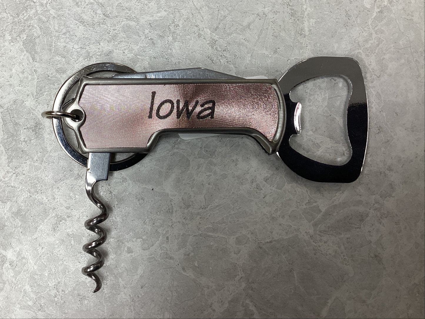 Iowa Bottle Opener Keychain