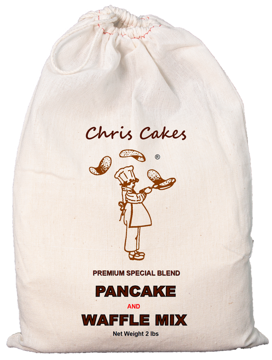 Mezcla para panqueques y waffles de Chris Cakes