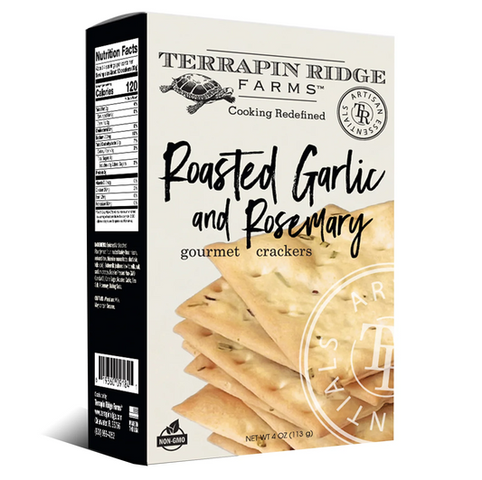 Roasted Garlic and Rosemary Crackers