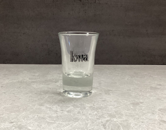 Iowa Pewter Hot Shot/Fluted Shot Glass
