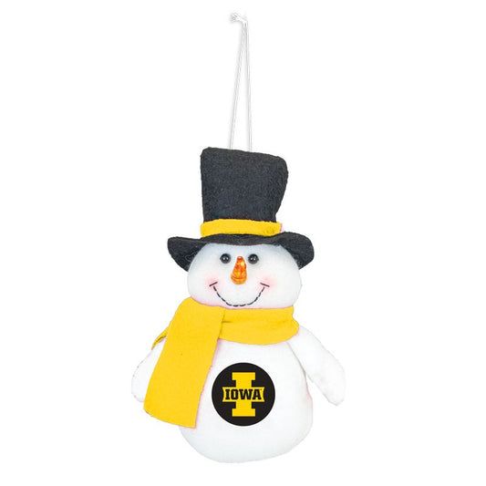 Iowa Stuffed Snowman Ornament