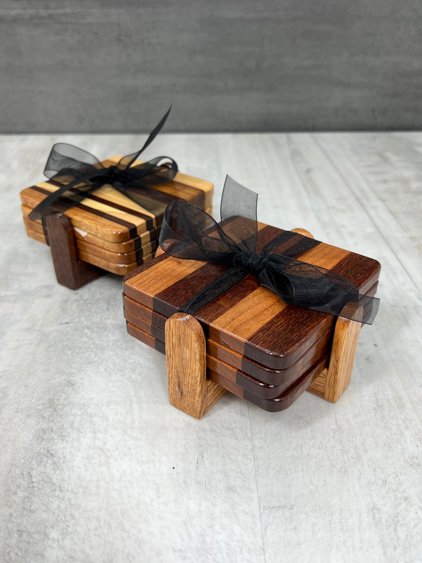 Wooden Coasters Set of 4-Wooden